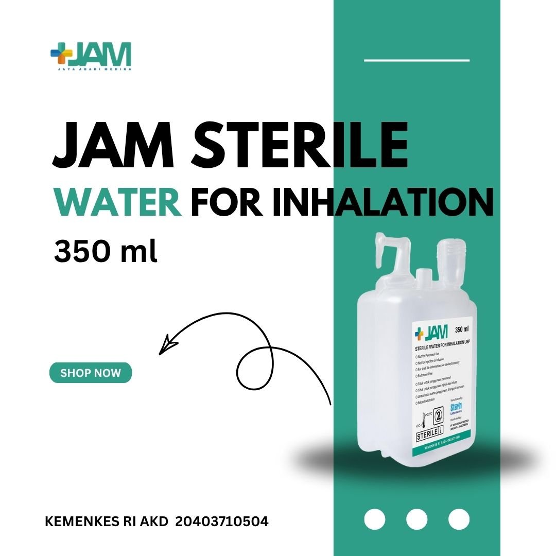 JAM Sterile Water for Inhalation USP 350 ML