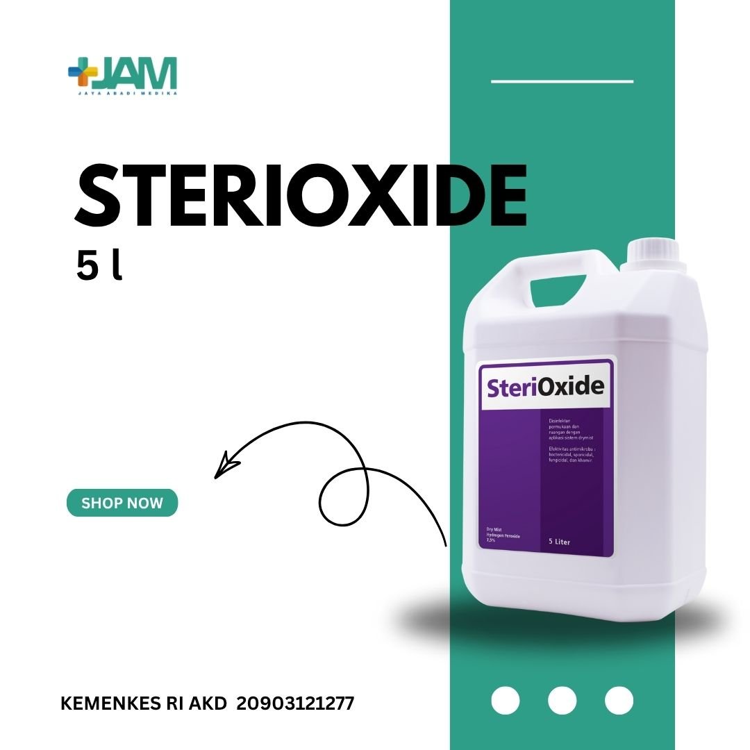 STERIOXIDE Dry Mist Hydrogen Peroxide 7,5% 5 Liter